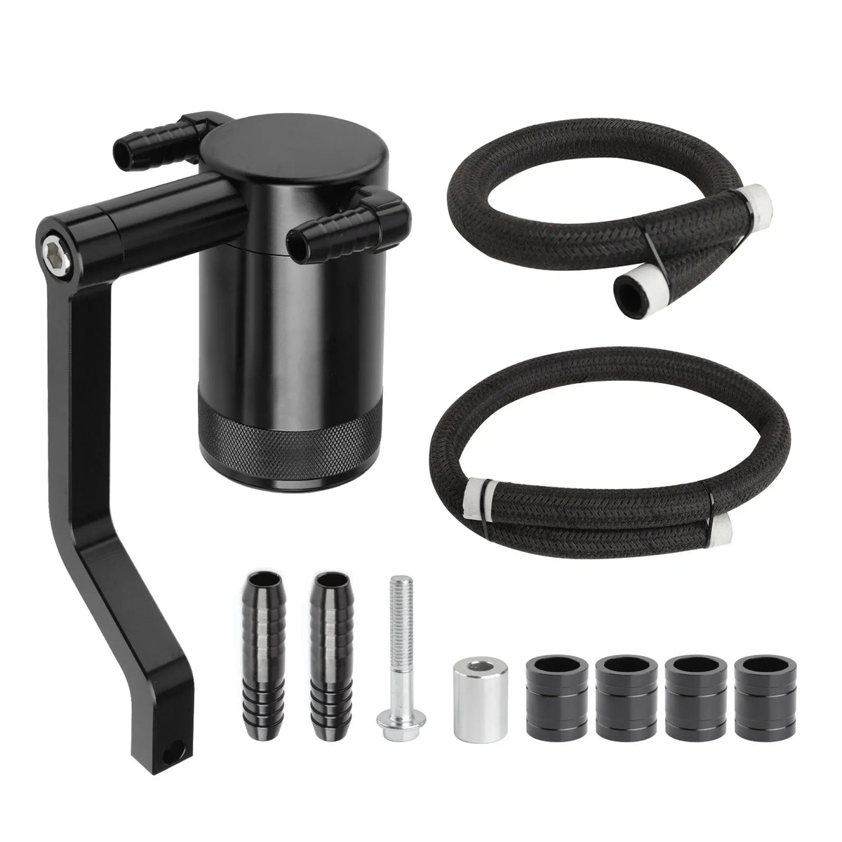 6.4L Oil Can Catch Can Z-Bracket Billet Catch Can for Chrysler Dodge Charger Challenger Jeep Oil Separator Tank