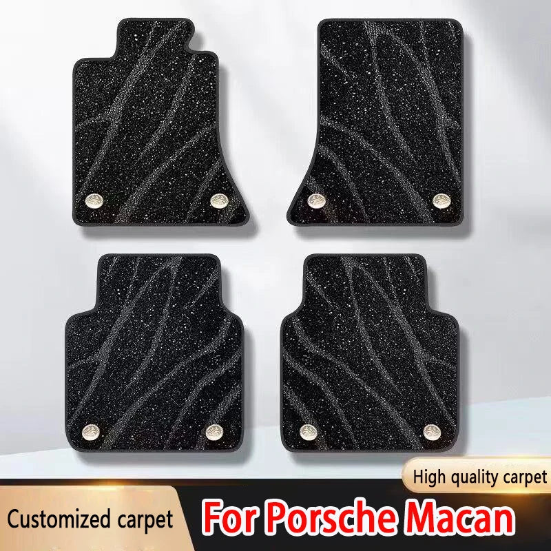 Custom Car Floor Mat for Porsche Macan 2014-2026 Interior Accessories Artificial