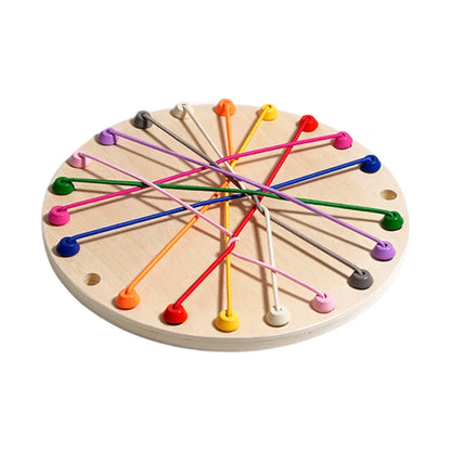 Kid Rope Knots Sensory Social Board Game Logical Thinking Challenge  Colore Twisted Connected Line Brain Strategy Fun Table Game