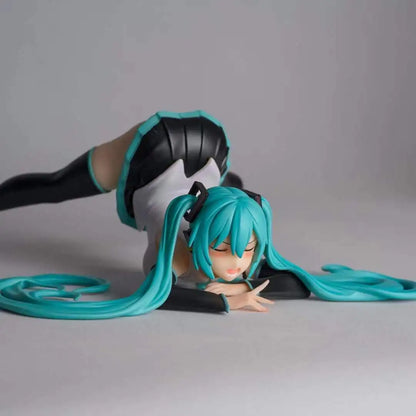 【C4 STUDIO】9cm/3.54 Inch Anime Hatsune Miku GK Figure Standing Statue Desktop Ornament Collectible Model Toy Gift