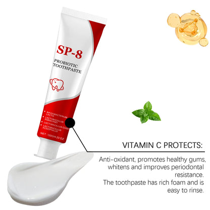 Sp-8 Probiotic Toothpaste Deep Cleaning Mint Fresh Breath Fresh Breath Dental Oral Hygiene Health Care Teeth Whiten Toothpaste