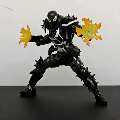 CT 1/12 Agent Venom & Anti-Venom Flash Action Figure Thompson Comic Version Movable Joints Model Ornament Collectible Toy Gift