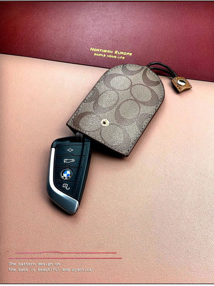 Fashion simple new men's and women's multi-function key bag Fashion retro car key bag remote control storage bag