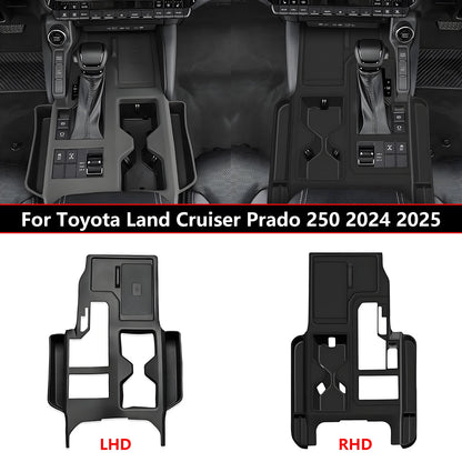 LHD RHD for Toyota Land Cruiser Prado J250 LC250 2024 2025 Silicone Gear Shift Panel Cover with Storage Box Console Organizer