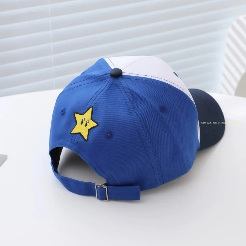 New Mushroom Yoshi Classic Character Baseball Cap Game Merchandise Unisex Adjustable Size Color Blocking Casual Fashion Gift