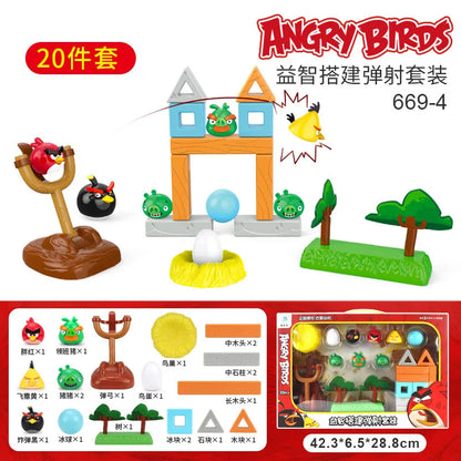 Angry Bird Action Figure Battle Red Black Chuck Bomb Matilda Terence Birds Fighting Blocks Slingshot Construction Kids Game Toy