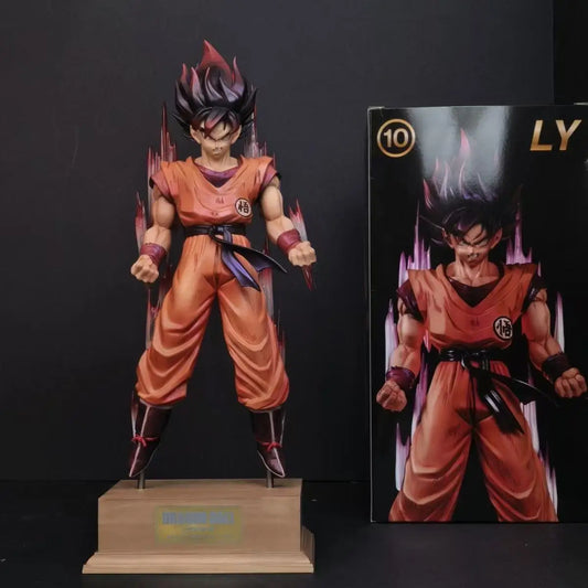 37cm/14.57inch Anime Dragon Ball Z Kaiouken Goku Figure Super Saiyan Son Goku Action Figurine Collection Model Toy Gift