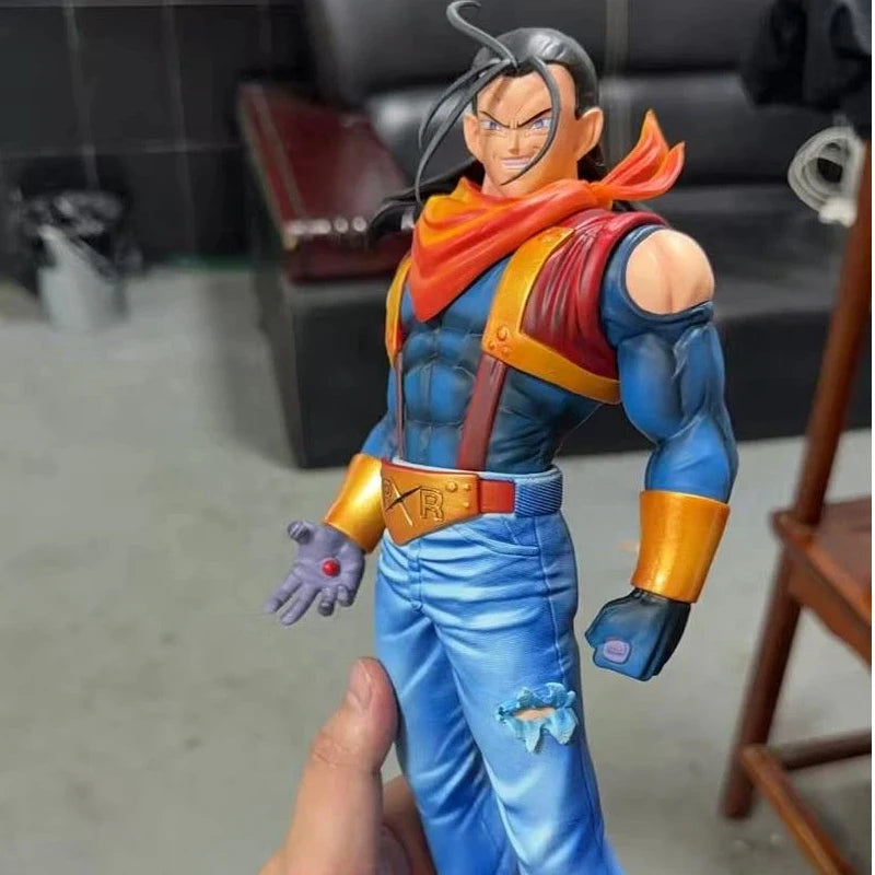 Dragon Ball Android 17 Figure Model Ornament Trendy Toy Action Figures Static Statue Desktop Collection Decoration Creative Gift