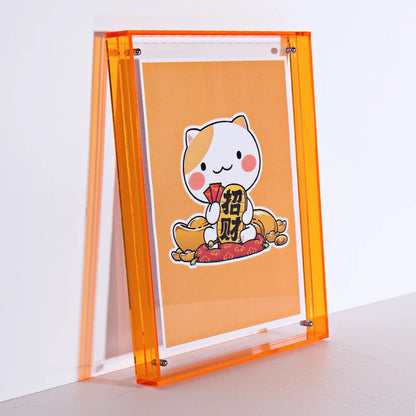 Colours Acrylic Photo Frame Translucent Picture Frame for Wall Hanging,Desktop Bedroom Living Room Study Wall Decoration