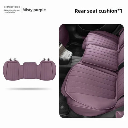 Luxury Sedan SUV Universal Nappa Leather Car Seat Cover Comfortable Memory Foam Perforated Leather Cushion Car Seat Protection