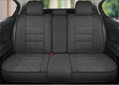 Universal Linen Car Seat Full Cover Breathable Comfortable Flax Sedan SUV Seat Cushion Car Seats Full Cover Protection