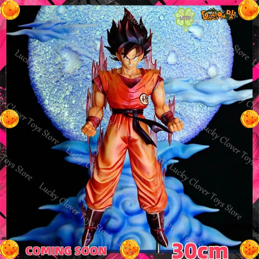 NEW 30CM Dragon Ball Goku Anime Figures  Son Goku Kaiouken Figure PVC Statue Desktop Ornament Collection Model Toys