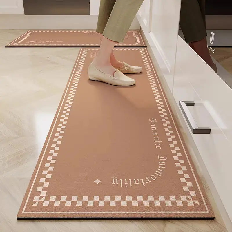 VIKAMA Kitchen Door Steps Water-Absorbing Oil-Absorbing Non-slip Foot Carpet Diatomite Bathroom Water-Absorbing Floor Mats