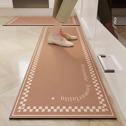 VIKAMA Kitchen Door Steps Water-Absorbing Oil-Absorbing Non-slip Foot Carpet Diatomite Bathroom Water-Absorbing Floor Mats