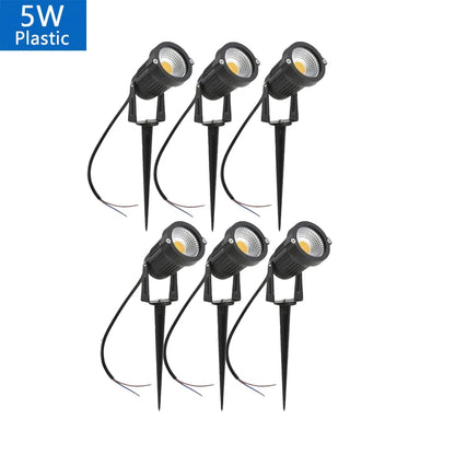 5W 10W 15W Outdoor Waterprof IP65 220V110V12V24V Spike Garden Path Green Spotlights Landscape Garden Warm White LED Lawn Lamp