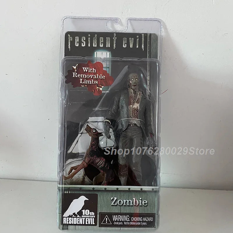 Redfield Hunk Zombie With Dog Licker And Walker Chris Redfield Biohazard Executioner Majini Action Figure Model Toys Decor