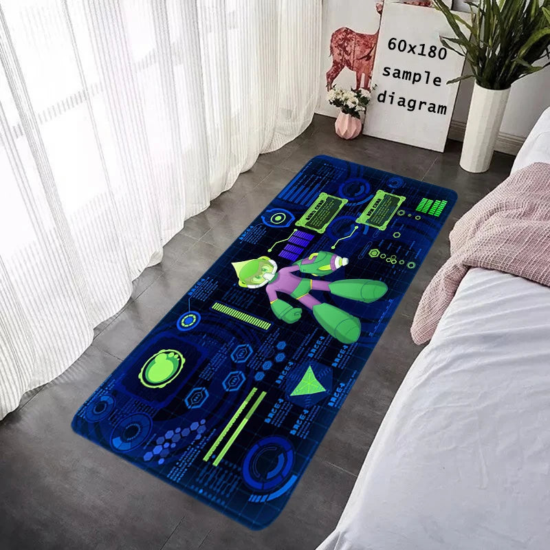 Interior Floor Mat Doormat Mega Man X8 Rockman Non-slip Foot Rug for Entryway Kitchen Carpet Bedroom Bedside Mats Home Decor