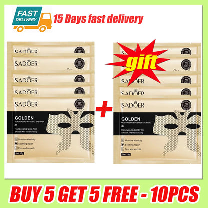 1/5/10/20PCS Peptide Golden Collagen Eye Mask Moisturizing Firming Smooth Anti Dark Circle Eye Pathes Eyes Mask Beauty Skin Care