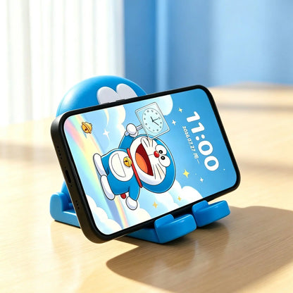 2026 NEW Doraemon Cute Desktop Ornament Cartoon Phone Holder Multifunctional Stand Home Room Decor Creative Gift