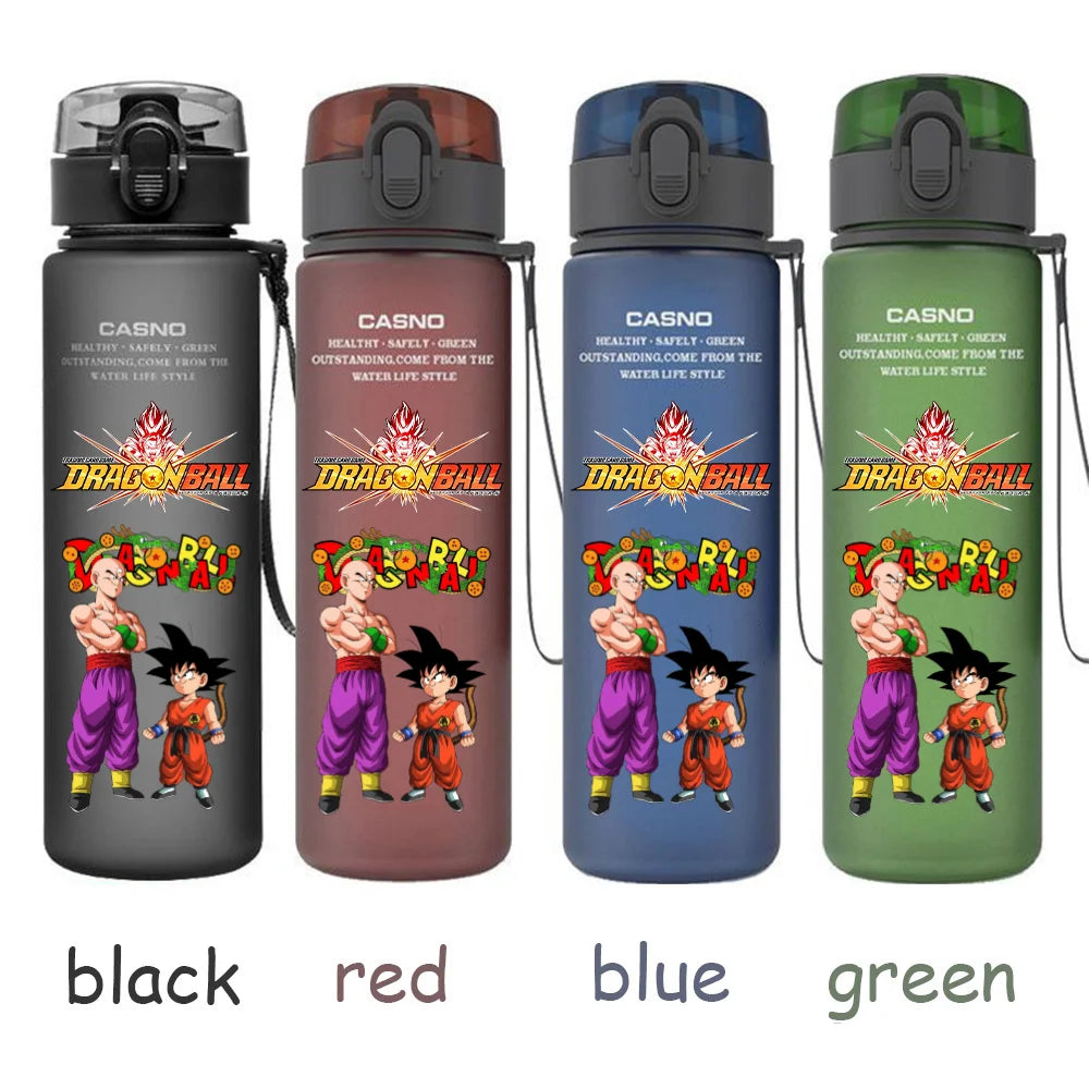 560ML Dragon Ball Water Cup Children Portable Plastic Goku Vegeta Bulma Cartoon Outdoor Large Capacity Sport Water Bottle Gift