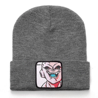 Anime Cartoon Dragon Ball Women Men Knitted Warm Winter Hats For Women Men Solid Hip-hop Casual Cuffed Beanies Bonnet