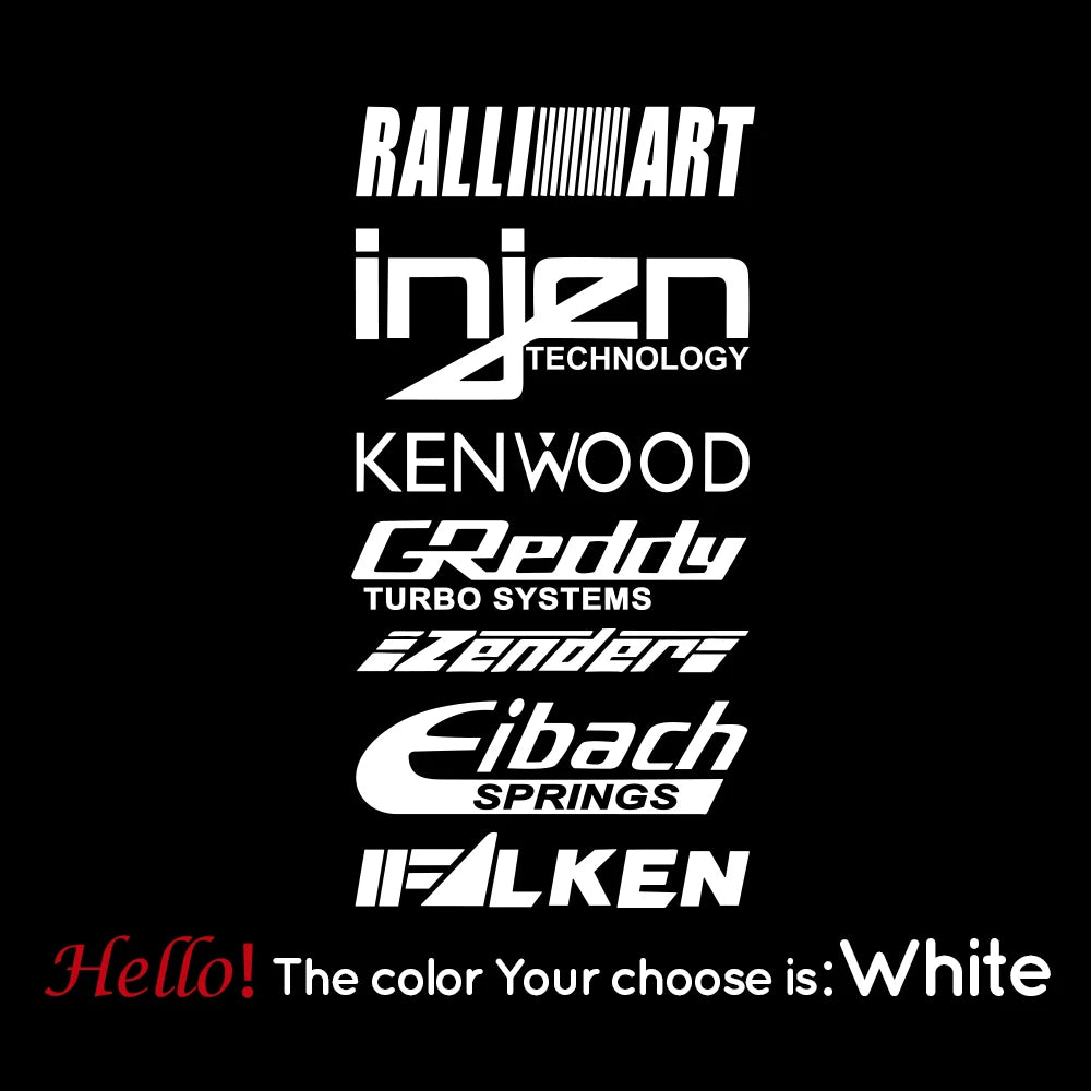 1pc Funny injzn kenwood text bike sticker Car Stickers And Decals Carbon Sticker Auto Sticker Home Decor Wall Stickers