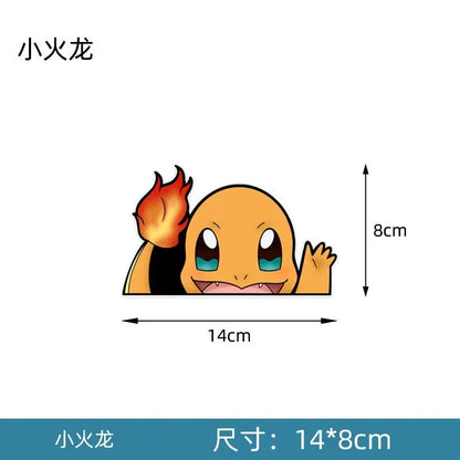 20styles Monster Elf Car Stickers Anime Figure Eevee Charmander Cute Cartoon Doll Creative Sticker Birthday Gifts
