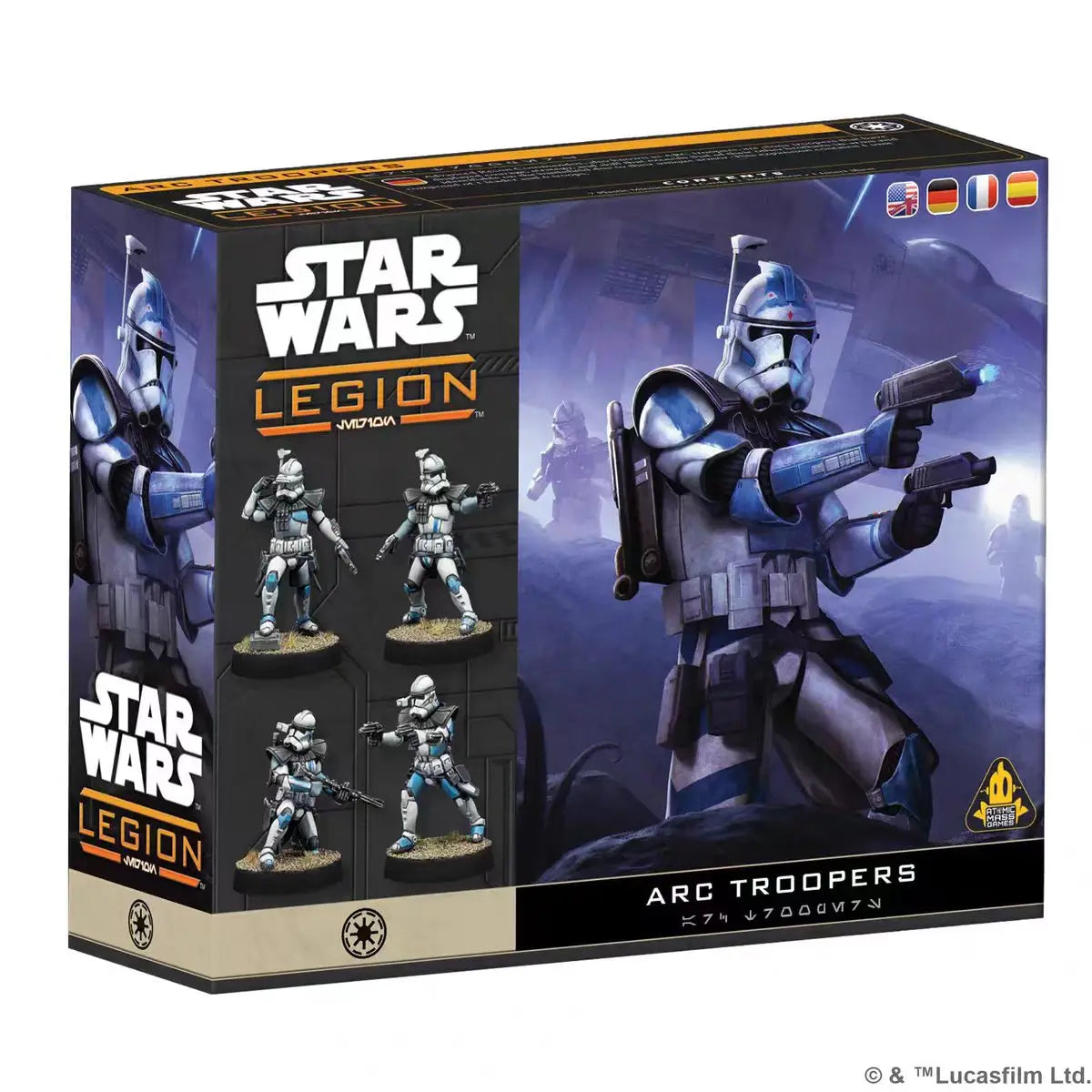 Authentic Star Wars Legion SWQ Series Army Hero Anakin Obiwan 501 Unassembled Unpainted Mini Desktop Strategic War Game