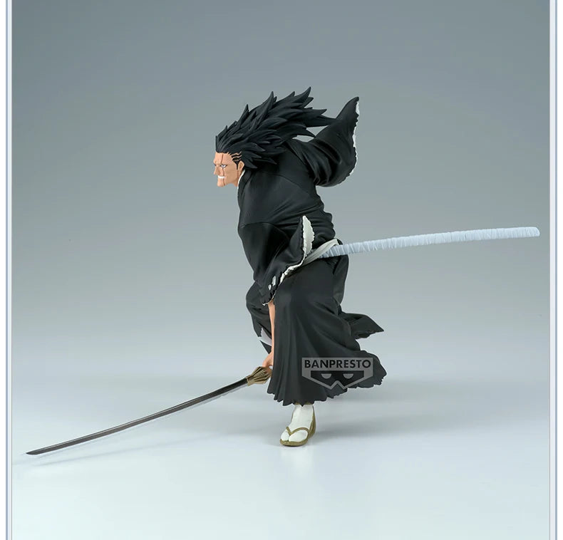 In Stock Bandai Banpresto Original Bleach Zaraki Kenpachi Animation Peripheralsmodel Toys Statue Garage Collectible Ornaments
