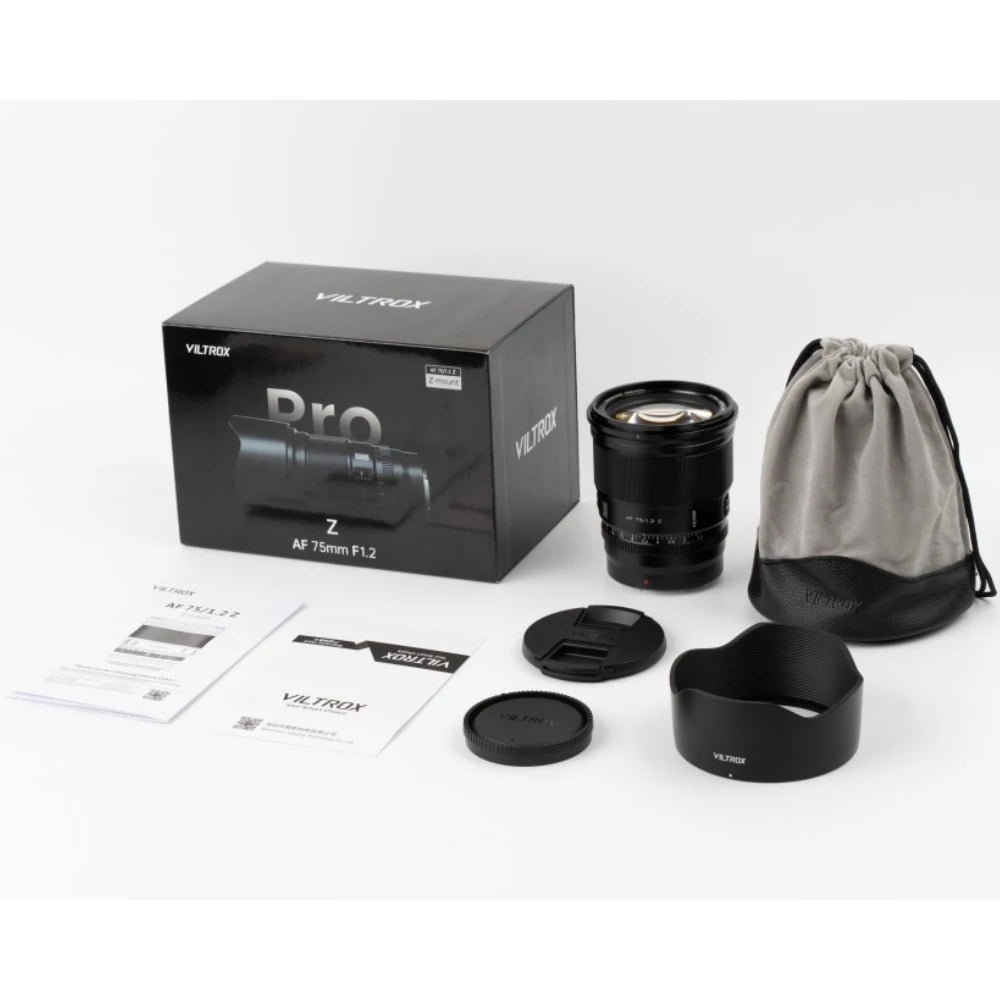 Viltrox 75mm f1.2 Pro Auto Focus Large Aperture Lens For Fujifilm X Sony E Nikon Z Mount Mirrorless Cameras