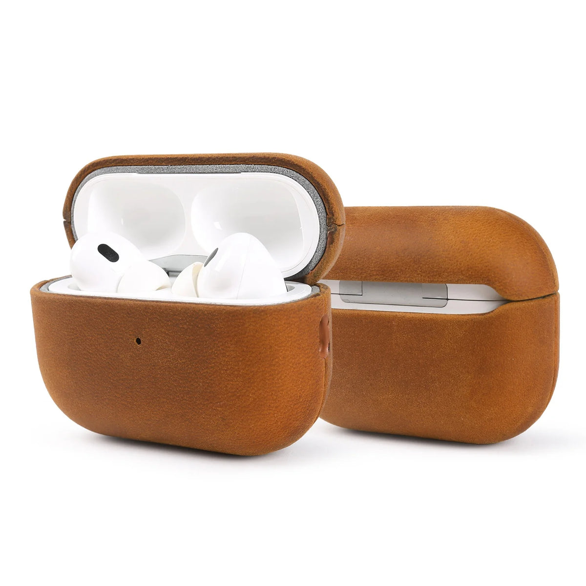 Vintage Crazy Horse Leather Case For Airpods Pro 2 Cases Airpods5 4 3 Wireless Bluetooth Headphone Earphone Box Protective Cover