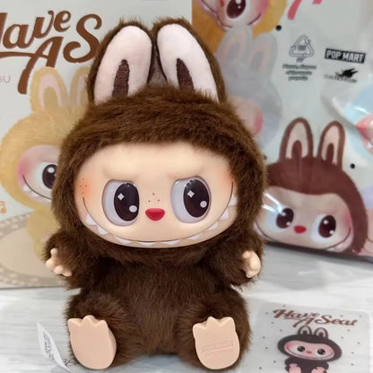 Labubu Doll POP MART Blind Box 100% Authentic THE MONSTERS 2.0 Have a Seat Plush Pendant Gift - Mystery Box - Collectible Toys