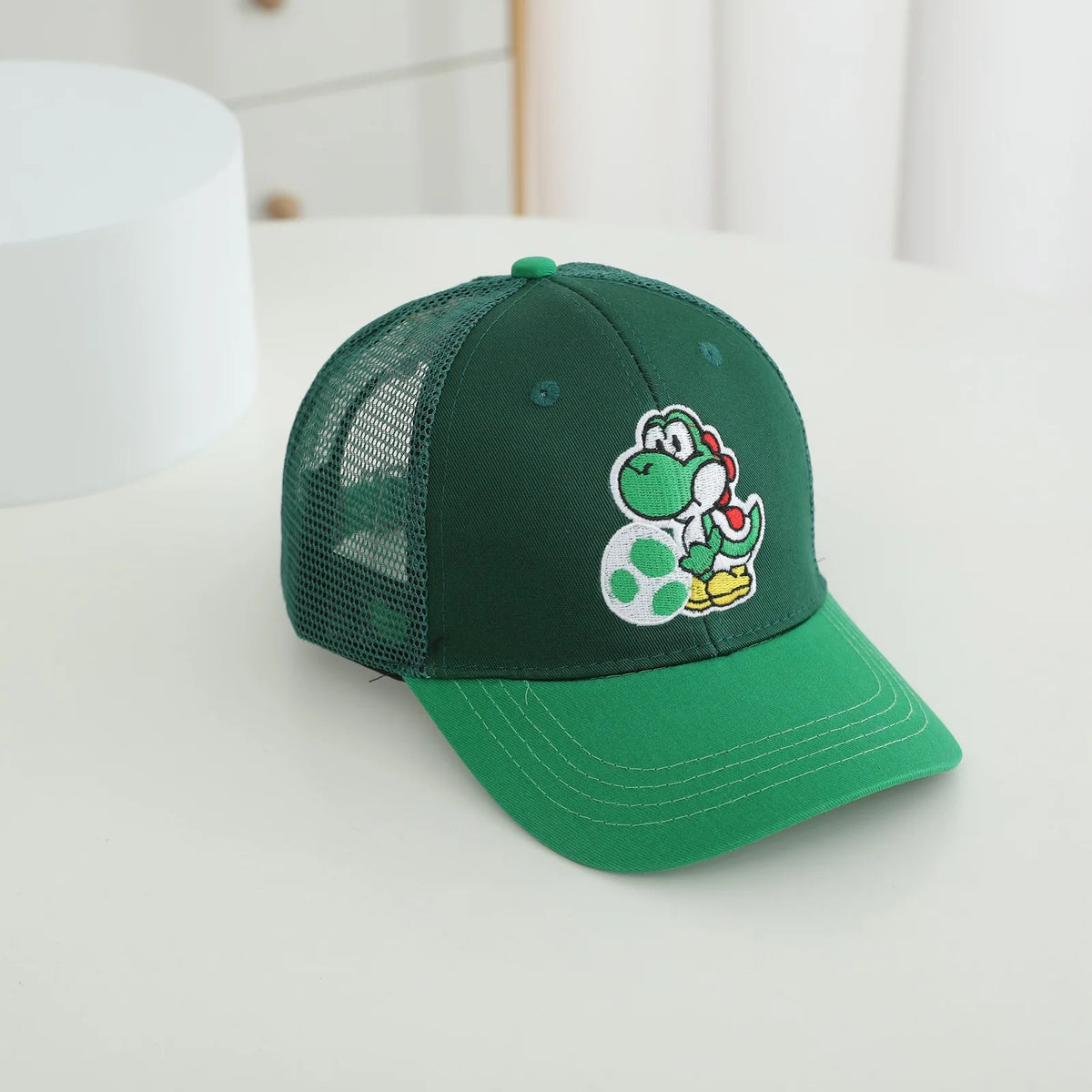 New Mushroom Yoshi Classic Character Baseball Cap Game Merchandise Unisex Adjustable Size Color Blocking Casual Fashion Gift