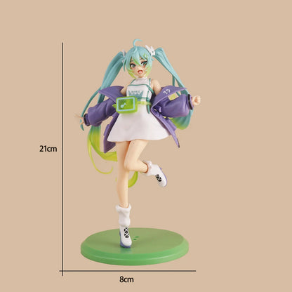 Anime Figure Wedding Dress Action Figures Kawaii Swimsuit Vocaloid PVC Collectible Model Toys Girl Gift