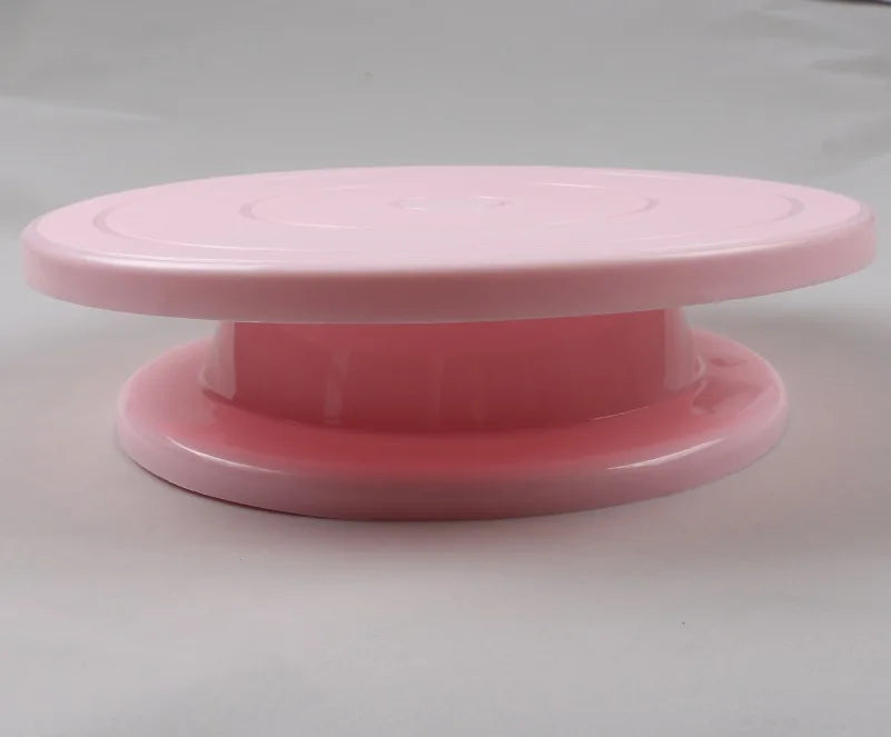 Plastic Cake Plate Turntable Rotating Anti-skid Round Cake Stand Cake Decorating Rotary Table Kitchen DIY Pan Baking Tool