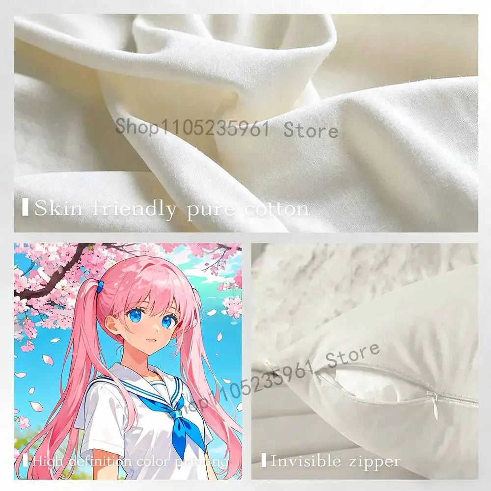 Black White E-E36 Car Pillow Cases for Bedroom Living Room Sofa Home Decor Polyester Cushion Cover with Zipper