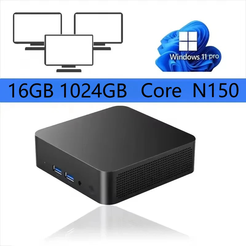 2026 Mini Gaming PC Intel Core i9 10980HK/N150 16GB RAM 1TB SSD WiFi 6 BT5.2 Windows 11 4K Portable Desktop Computer