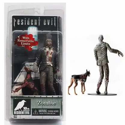 Redfield Hunk Zombie With Dog Licker And Walker Chris Redfield Biohazard Executioner Majini Action Figure Model Toys Decor