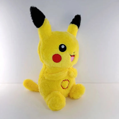 2026 Hot Anime Pok é mon Pikachu Plush Toys Breath Child Peluche Soothes Toy Sleeping Companion Music Pikachu Plush Kids Gifts