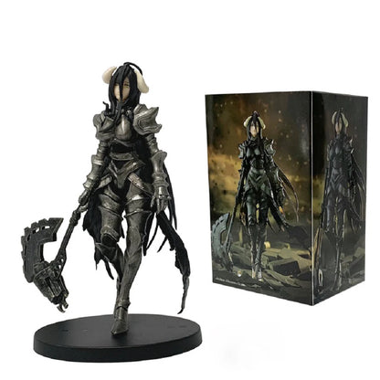 18cm Anime Overlord Figure Albedo Dark Bull Horn Armor&Party Dress Series  Action Figure PVC Collection Model Figurine Toys Gift