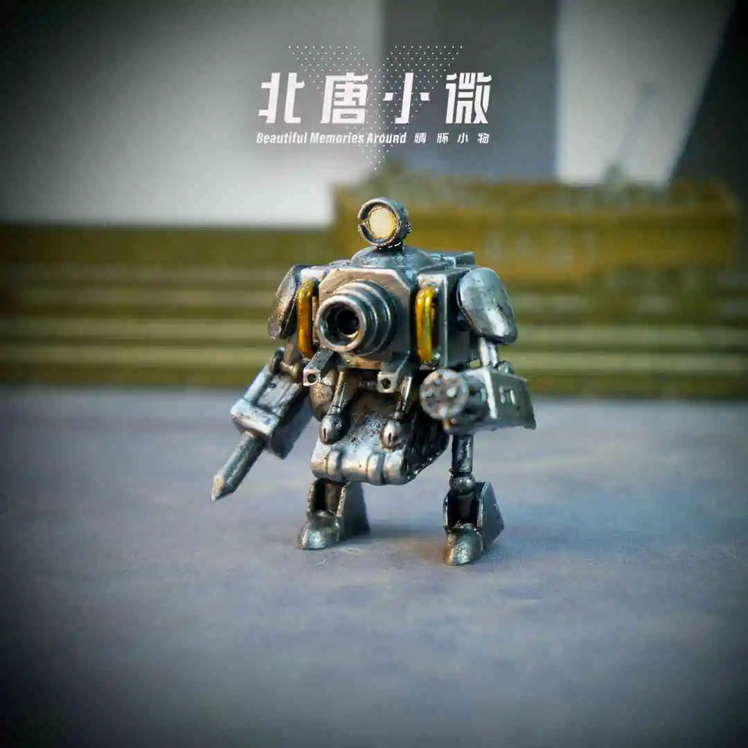 1:64 Metal Slug Genuine Tide Play Figure Snk Hand-Made Heavy Machine Gun Flame Shot Gun Doll Tank Enemy Soldier