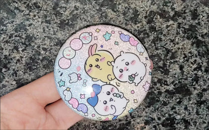 Cartoon Badge Pin Decoration Peripheral Cute Tinplate Hachiware Hachiware Usagi Usagi Gift School Bag Pendant