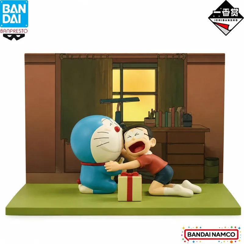 In Stock Bandai Original Ichiban Kuji Doraemon Nobi Nobita Action Figure Model Doll Brand New Boxed Anime Characters Toys Model