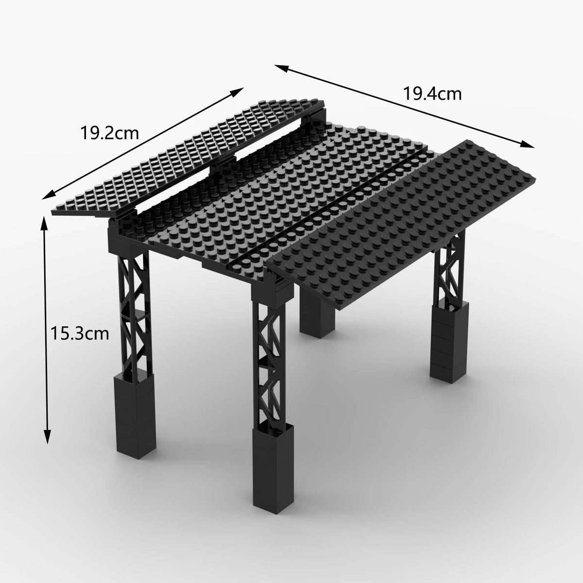 MOC Train Carriage Model, Rail Transport Vehicle, Coal Transport Vehicle, Rail Lift Pole Indicator Light, Train Accessories