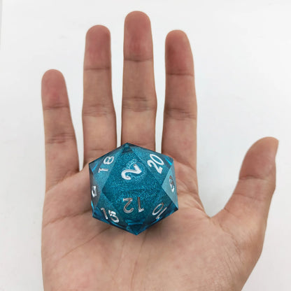 35mm Large Single Polyhedral Resin Quicksand Dice Entertaining Board Game Toys