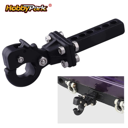 Hobbypark Metal Scale Trailer Hitch Tow Hook Drop Hitch Receiver for 1/10 RC Crawler Traxxas TRX4 Axial SCX10 Rear Bumper Parts