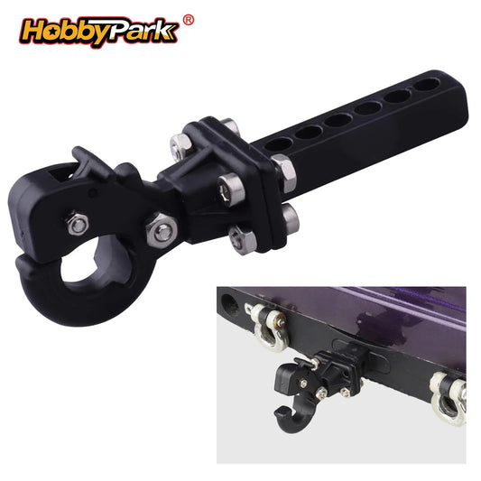 Hobbypark Metal Scale Trailer Hitch Tow Hook Drop Hitch Receiver for 1/10 RC Crawler Traxxas TRX4 Axial SCX10 Rear Bumper Parts