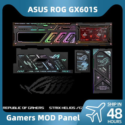 4pcs ASUS ROG GX601S Case Panel Magnet ATX PC Shroud 5V3PIN ARGB DATA Monitor DIY Gamers Refit Chassis Cabinet MOD New Arrival