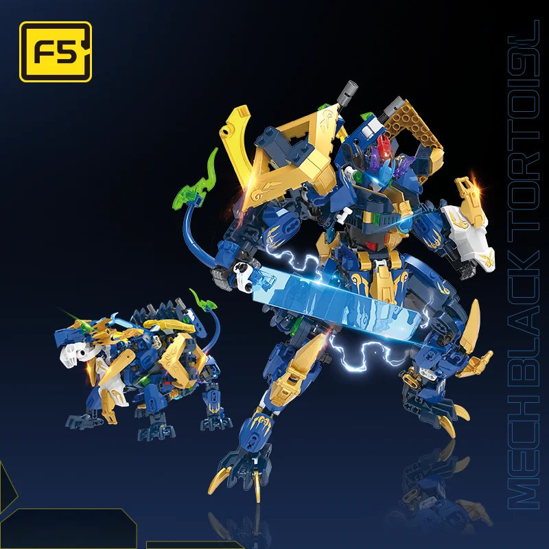 JAKI Transform Mech F5 series 2 in 1 puzzle building blocks assembled model decoration children's toys
