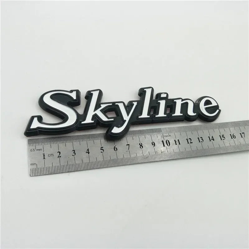 For GTR Skyline Emblem Badge Logo Rear Trunk Side Fender Nameplate C110 KPGC110 GC110 Kenmeri